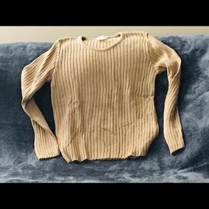 Women’s Camel Crew Neck Sweater